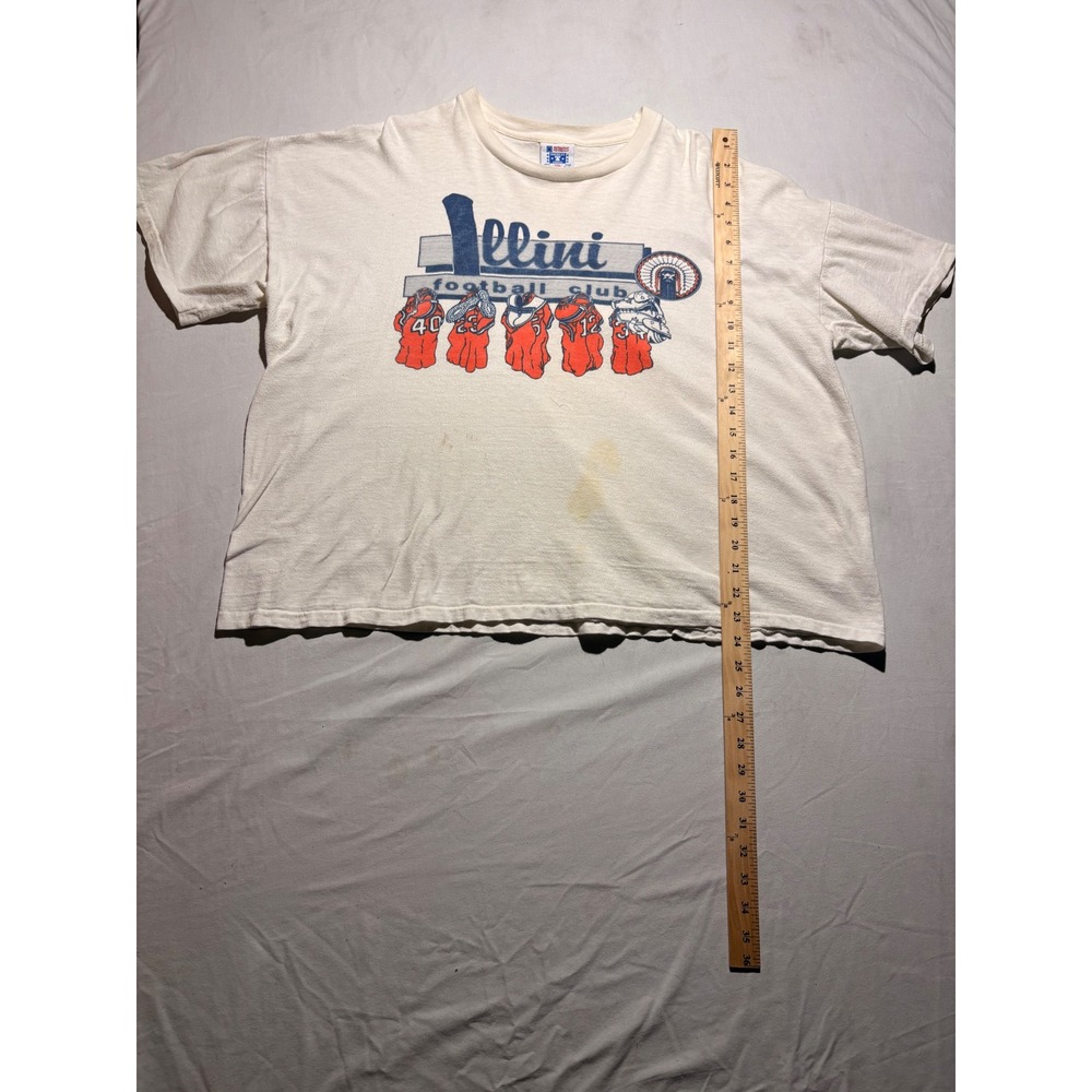 Vintage Illini Football Club T-Shirt XXL America's Finest Durham Made in USA